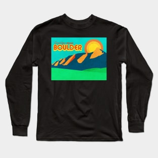 Greetings From Boulder Long Sleeve T-Shirt